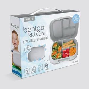 Bentgo Kids Chill Lunch Box Gray NWT
